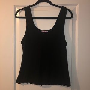 Black tank top